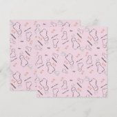 ハッピーハローウィン幽霊キャンディハンドレタリングピンク (正面/裏面)