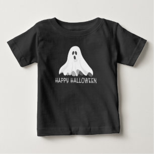 ハッピーハローウィン幽霊トドラーシャツ ベビーTシャツ