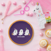 ハッピーハローウィン幽霊トリックオアトリート ペーパープレート (パーティー)