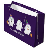 ハッピーハローウィン幽霊トリックオアトリート ラージペーパーバッグ (正面アングル)