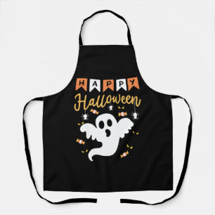 ハッピーハローウィン幽霊ハロウィーンの衣装 エプロン