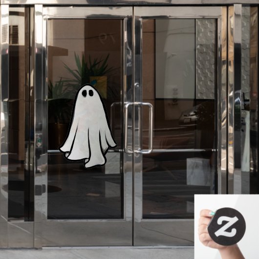 ハッピーハローウィン幽霊ハローウィンパーティ幽霊たち ウィンドウサイン (オフィスドア)