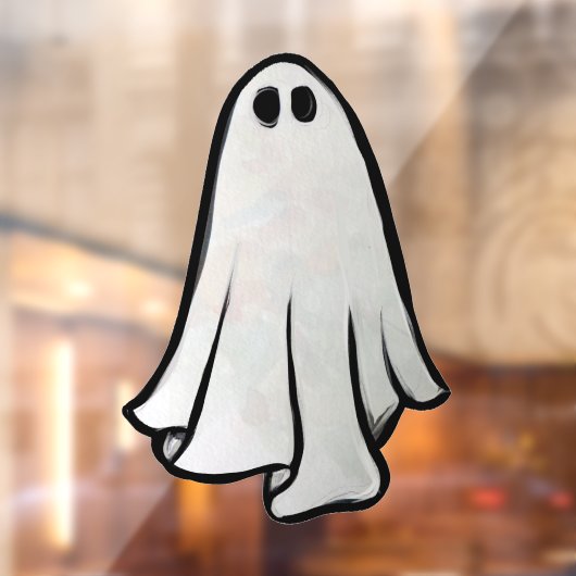 ハッピーハローウィン幽霊ハローウィンパーティ幽霊たち ウィンドウサイン (シート2)