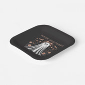 ハッピーハローウィン幽霊パーティープレート ペーパープレート (傾斜あり)