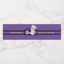 ハッピーハローウィン幽霊パープル誕生日