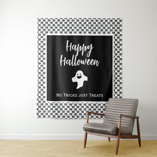 ハッピーハローウィン幽霊ブーただのトリック処理 タペストリー (インサイチュ)