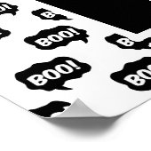 ハッピーハローウィン幽霊ブーただのトリック処理 ポスター (角)