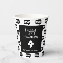 ハッピーハローウィン幽霊ブーただのトリック処理 紙コップ