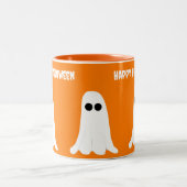 ハッピーハローウィン幽霊マグ ツートーンマグカップ (中央)