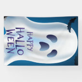 ハッピーハローウィン幽霊及びこうもり 横断幕 (横)