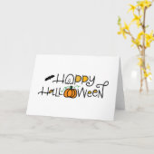 ハッピーハローウィン幽霊 カード (黄色い花)