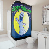 ハッピーハローウィン幽霊 シャワーカーテン (インサイチュ)