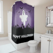 ハッピーハローウィン幽霊 シャワーカーテン (インサイチュ)