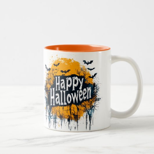 ハッピーハローウィン幽霊 ツートーンマグカップ (右)