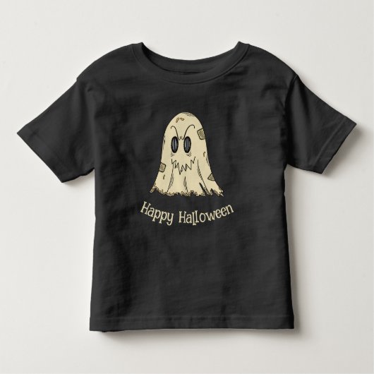 ハッピーハローウィン幽霊 トドラーTシャツ (正面)