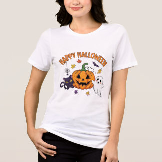 ハッピーハローウィン幽霊 トライブレンドTシャツ