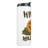 ハッピーハローウィン幽霊 – ハロウィーンの衣装カボチャ タンブラー (回転左)