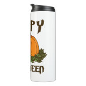 ハッピーハローウィン幽霊 – ハロウィーンの衣装カボチャ タンブラー (回転右)