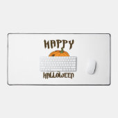 ハッピーハローウィン幽霊 – ハロウィーンの衣装カボチャ デスクマット (キーボード&マウス)