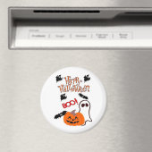 ハッピーハローウィン幽霊 マグネット (インサイチュ (食洗機))