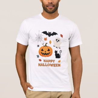ハッピーハローウィン幽霊 Tシャツ
