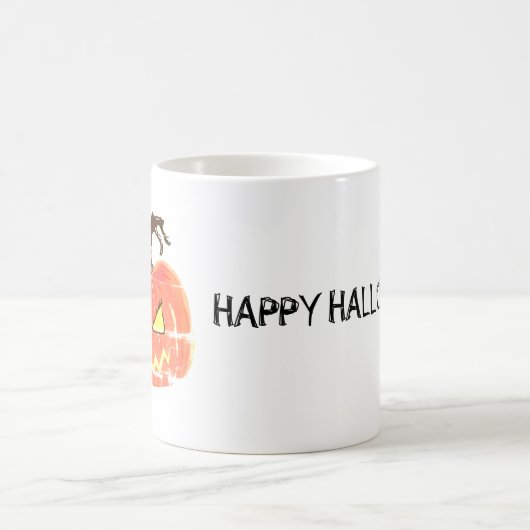 ハッピーハローウィン怖いカボチャマグ コーヒーマグカップ (中央)