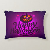 ハッピーハローウィン怖いカボチャ アクセントクッション (正面)