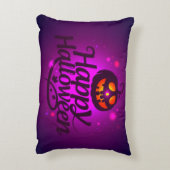 ハッピーハローウィン怖いカボチャ アクセントクッション (裏面(縦))