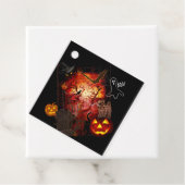 ハッピーハローウィン怖いラベルとカスタム文字 フェイバータグ (インサイチュ)