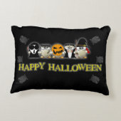 ハッピーハローウィン怖い友達 アクセントクッション (裏面)