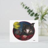 ハッピーハローウィン怖い狼 ポストカード (スタンド正面)