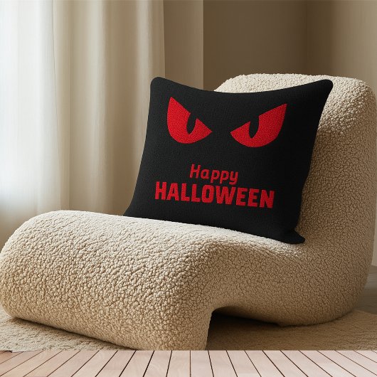 ハッピーハローウィン怖い目つき赤目 クッション