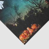 ハッピーハローウィン怖い魔女、幽霊とカボチャ 薄葉紙 (詳細)