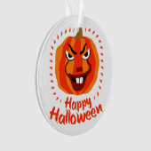 ハッピーハローウィン🎃怖おもしろいいカボ不気味チャ オーナメント (正面)