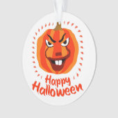 ハッピーハローウィン🎃怖おもしろいいカボ不気味チャ オーナメント (正面)