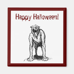ハッピーハローウィン怖不気味鬼ヘルドッグ マグネット