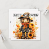 ハッピーハローウィン愛らしいカクレカウ カード (正面/裏面インサイチュ)