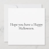 ハッピーハローウィン愛らしいカクレカウ カード (裏面)