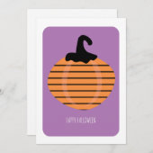 ハッピーハローウィン愛らしいカボチャ (正面/裏面)