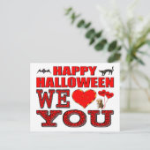 ハッピーハローウィン愛 ポストカード (スタンド正面)