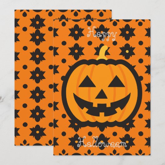 ハッピーハローウィン招待状 招待状 (正面/裏面)
