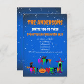 ハッピーハローウィン招待状 招待状 (正面/裏面)