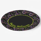 ハッピーハローウィン散水グリーンカスタマイズ可能 ペーパープレート (アングル)
