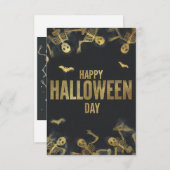 ハッピーハローウィン日 招待状 (正面/裏面)