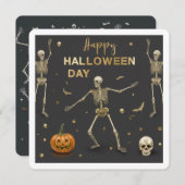 「ハッピーハローウィン日」 招待状 (正面/裏面)