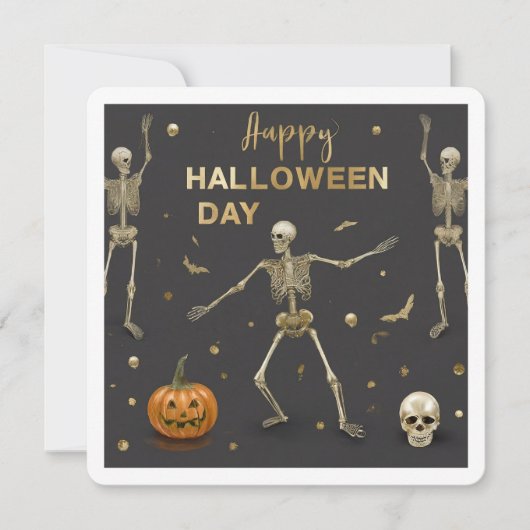 「ハッピーハローウィン日」 招待状 (正面)