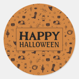 ハッピーハローウィン旧西 ラウンドシール