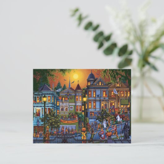 ハッピーハローウィン景観 シーズンポストカード (スタンド正面)