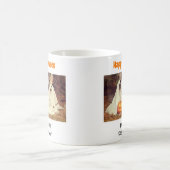 ハッピーハローウィン最高のドグパパエバーペットフォト コーヒーマグカップ (中央)