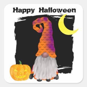 ハッピーハローウィン格言ウィザード スクエアシール
